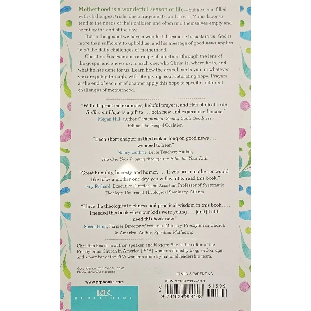 Sufficient Hope Gospel Meditations and Prayers‎ for Moms Christina Fox Paperback